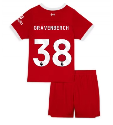 Liverpool Ryan Gravenberch #38 Replica Home Stadium Kit for Kids 2023-24 Short Sleeve (+ pants)